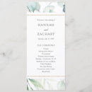 Search for greenery wedding programs Elegant