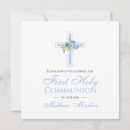 Search for square first communion invitations Christian