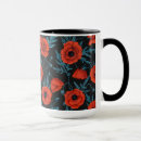 Search for red poppy paintings mugs Pattern