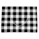 Search for black and white checkered gift bags Buffalo check