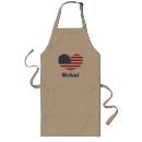 Search for stars and stripes aprons Heart