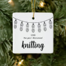 Search for knitting christmas tree decorations Typography