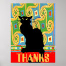 Search for abstract cat posters Black