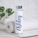 Search for simple modern water bottles Monogrammed