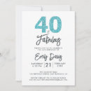 Search for geometric 40th birthday invitations Fortieth