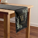 Search for black and gold table runners Initial