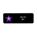 Search for black and purple return address labels Stylish