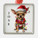 Search for chihuahua christmas tree decorations Green