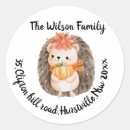 Search for cute hedgehogs stickers Autumn