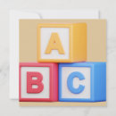Search for abc baby shower invitations Colourful