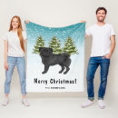 Search for pug blankets Illustration