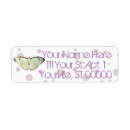 Search for minted return address labels Butterflies