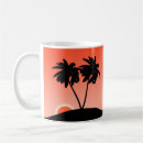 Search for tree silhouette coffee mugs Beach