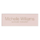 Search for salon name tags Blush pink