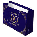 Search for navy and gold gift bags Happy birthday