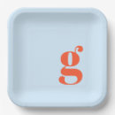 Search for monogram paper plates Simple