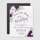 Search for purple save the date magnets Ztraditional