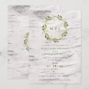 Search for birch wood wedding invitations Forest
