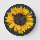 Search for sunflower yellow clocks Rustic