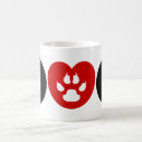 Search for wolf paw print mugs Dog
