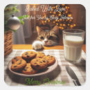 Search for grey tabby cat stickers Merry christmas