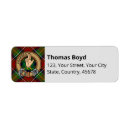 Search for scottish plaid return address labels Red