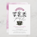 Search for elegant vintage high tea invitations Floral