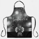 Search for white lace aprons Black