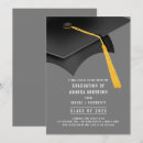 Search for grey graduation invitations Elegant