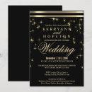 Search for black light wedding invitations Black and gold