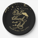 Search for graduation plates and napkins Black