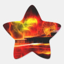 Search for neon stars stickers Red