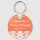 Search for orange wedding key rings Modern