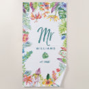 Search for mr and mrs beach towels Newlywed