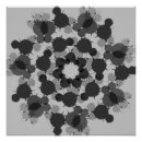Search for black floral pattern posters Monochrome