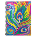 Search for peacock feathers notebooks Back to school