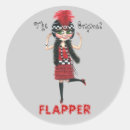 Search for flapper stickers Roaring twenties