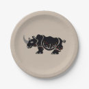 Search for african animal plates Rhinoceros