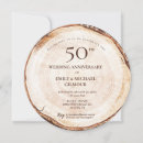 Search for rustic wedding anniversary invitations 50th
