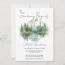 Search for the journey begins invitations Watercolor