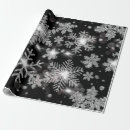 Search for black white christmas snowflakes wrapping paper Modern