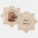 Search for cocker spaniel christmas tree decorations Red