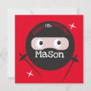 Search for karate birthday cards Ninja