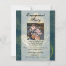Search for peacock engagement party invitations Teal