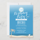Search for beach 30th birthday invitations Elegant