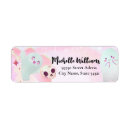 Search for little ghost return address labels Pink