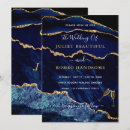 Search for gold ring wedding invitations Blue