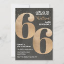Search for 66th birthday invitations Gold