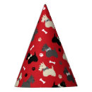 Search for black paper party hats Red
