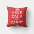 Search for keep calm and carry on cushions Vintage